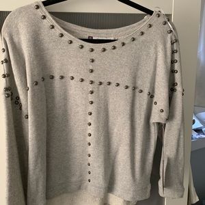 New with tags !!  Sweatshirt with studs ..